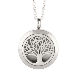 Tree Of Life Essential Oil Locket Silver
